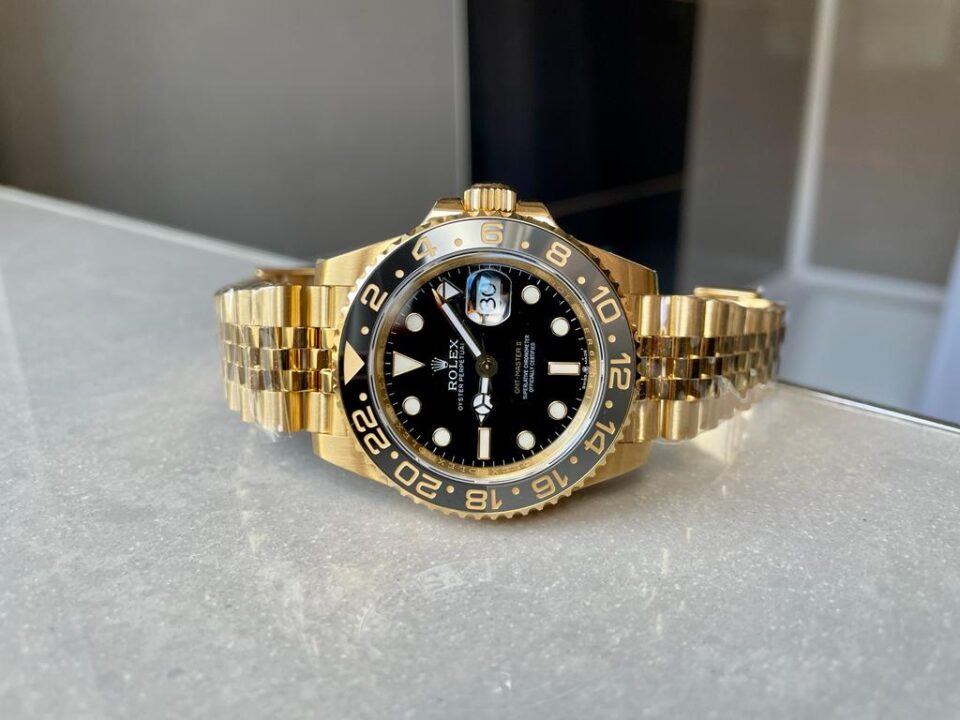 EWF Factory 1:1 GMT-Master II 126718GRNR 904L YG Black Dial Dots VR3285