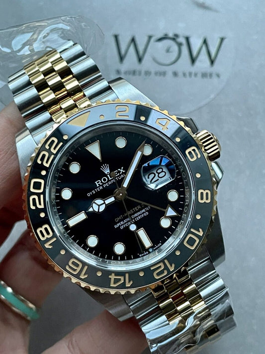 EWF Factory 1:1 GMT-Master II 126713GRNR 904L YG/SS Black Dial Dots VR3285