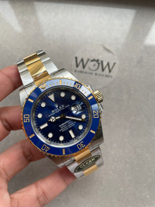 CLEAN FACTORY 1:1 Submariner 116613LB Bluesy 904L YG/SS Blue Dial VR3235