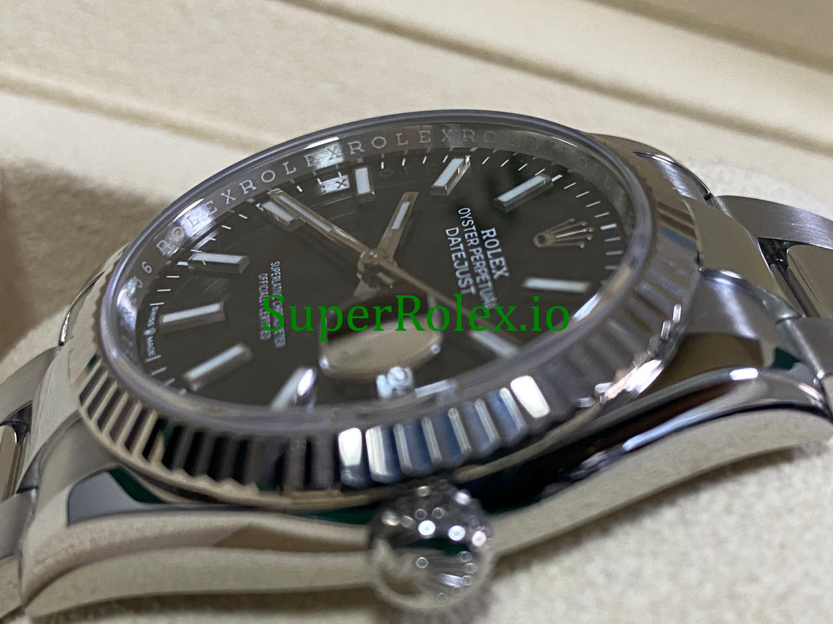 Datejust 36 Steel Black Index Dial Ref.126234