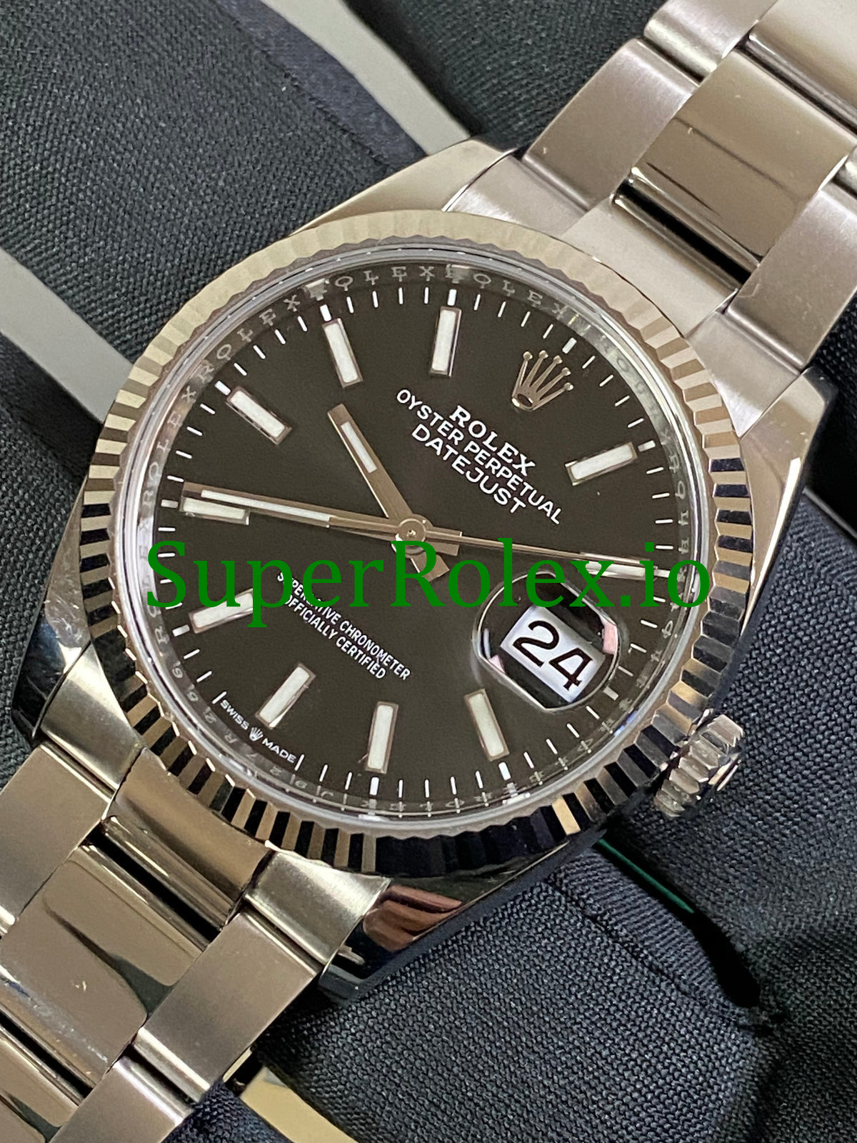 Datejust 36 Steel Black Index Dial Ref.126234
