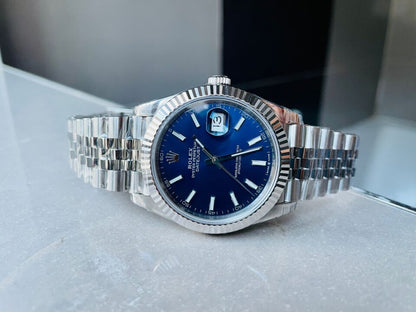 VS Factory 1:1 Rolex DateJust 41 SS Best Edition 904L Steel Blue Dial