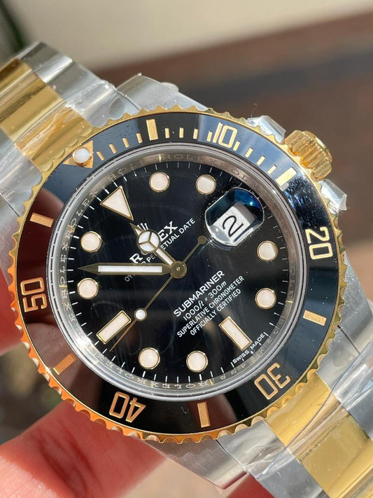 VSF FACTORY 1:1 Submariner 116613 LN SS/YG Best Edition Black Ceramic 904L Steel VS3135