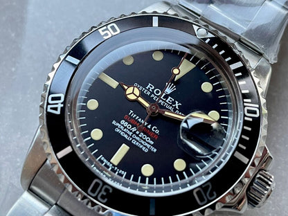 VINTAGE Submariner Date Tiffany & Co 16610A30B9315 Black dial with SS bracelet