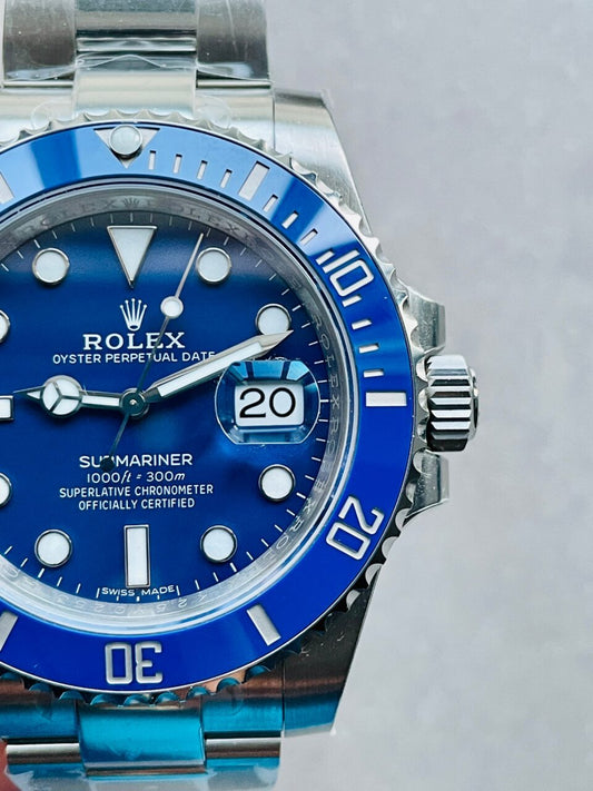 VSF FACTORY 1:1 Submariner 116619 LB Best Edition Blue Ceramic 904L Steel VS3135