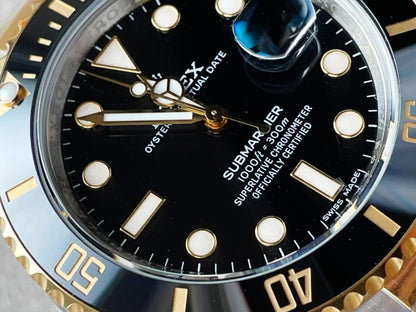 VSF FACTORY 1:1 Submariner 116613 LN SS/YG Best Edition Black Ceramic 904L Steel VS3135