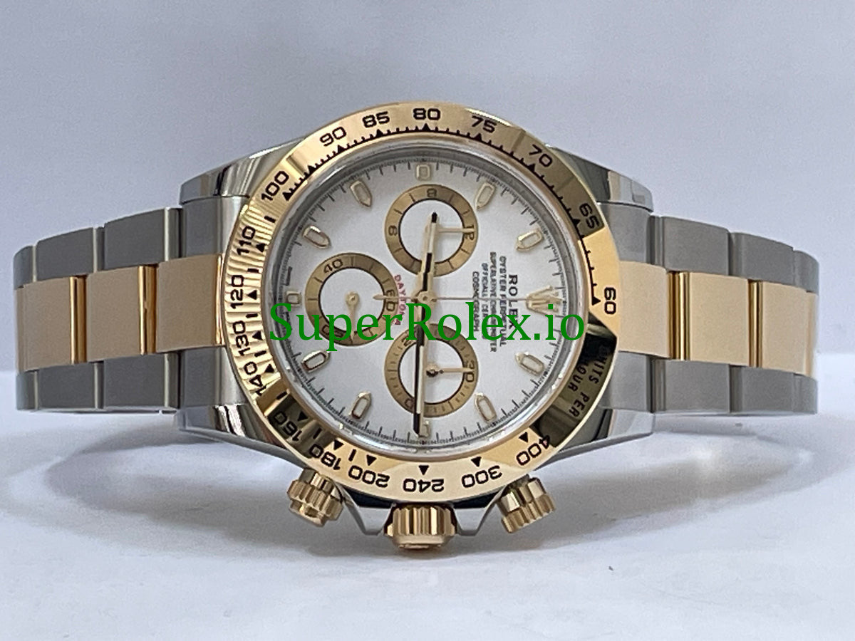 Rolex Cosmograph Daytona 40 Yellow Rolesor White Index Dial Ref.116503