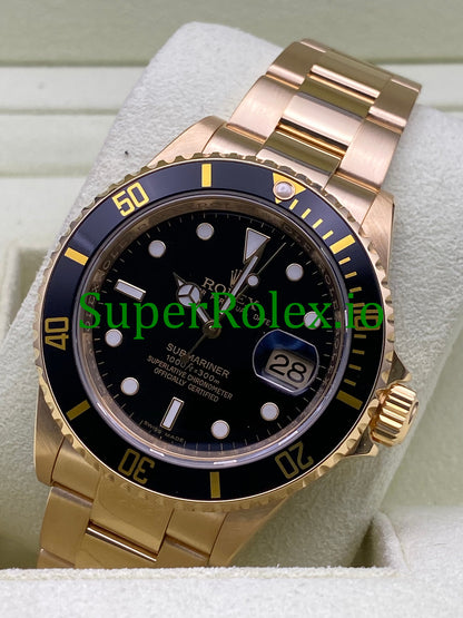 Rolex Submariner Date 40MM Yellow Gold - Ref.16618LN