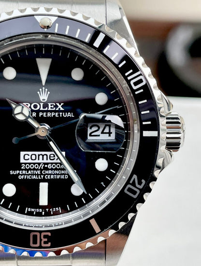 Vintage JK Factory COMEX Submariner RARE 2836 Movement black dial black bezel