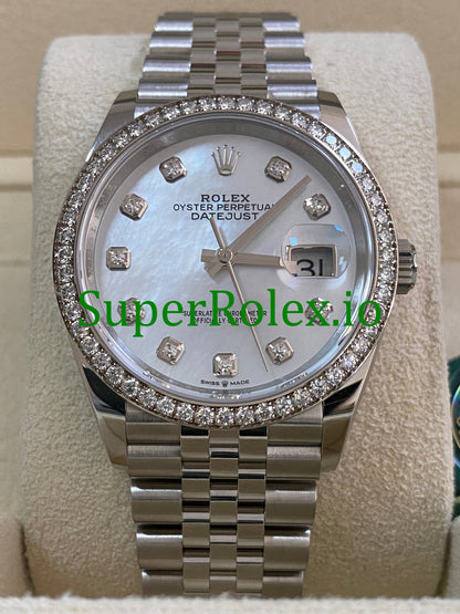Datejust 36 Mother-of-Pearl Diamond Dial Ref.126284RBR