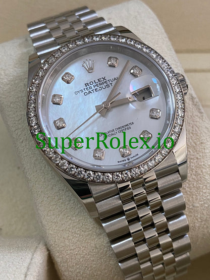 Datejust 36 Mother-of-Pearl Diamond Dial Ref.126284RBR