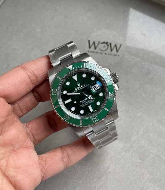 VSF FACTORY 1:1 HULK SUBMARINER 116610 LV BEST EDITION GREEN CERAMIC 904L STEEL VS3135