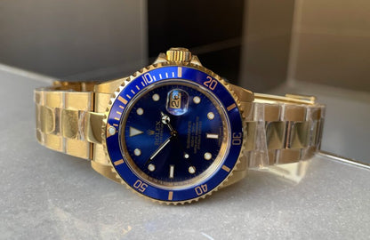 Clean Factory 1:1 Submariner 116618 LB Best Edition Blue Ceramic YG Plated 904L Steel VS3135