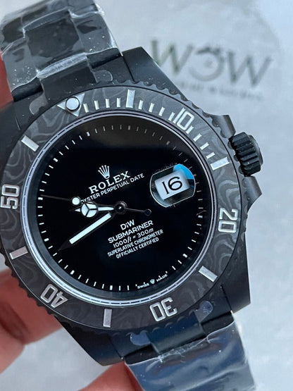 VSF FACTORY 1:1 Rolex Submariner DiW 904L DLC Graduated Blue Dial VS3135