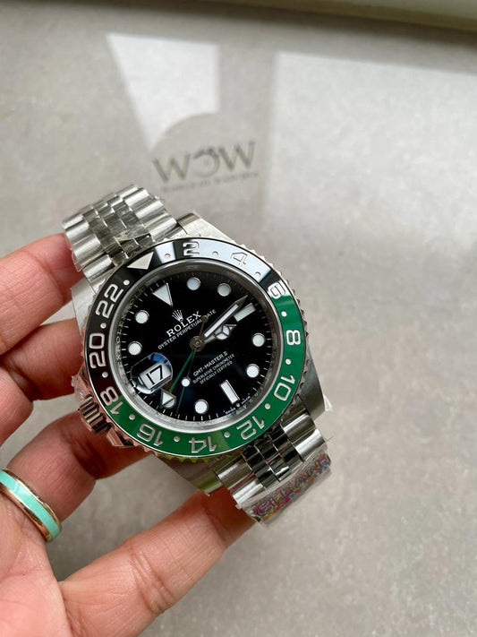 Clean GMT-Master II 126720VTNR SPRITE 904L SS Black Dial VR3186
