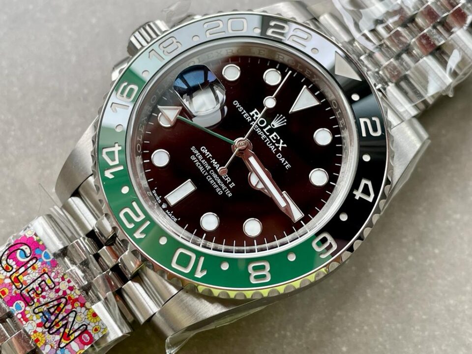 Clean GMT-Master II 126720VTNR SPRITE 904L SS Black Dial VR3186