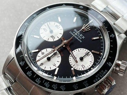 VINTAGE Rolex Daytona 6263 SS Black Dial 2 on Bracelet Venus 75