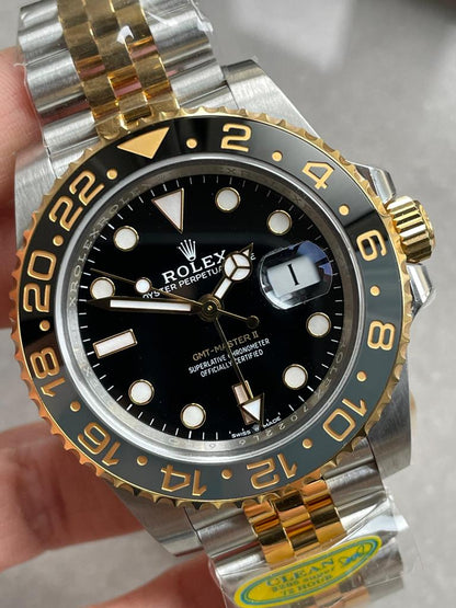 Clean Factory 1:1 GMT-Master II 126713 ZOMBIE 904L YG/SS Black Dial Dots DD3285 CHS