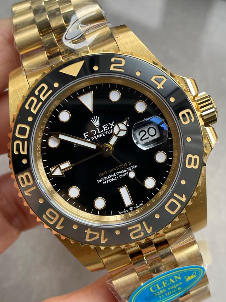 Clean Factory 1:1 GMT-Master II 126718 904L YG Black Dial Dots DD3285 CHS