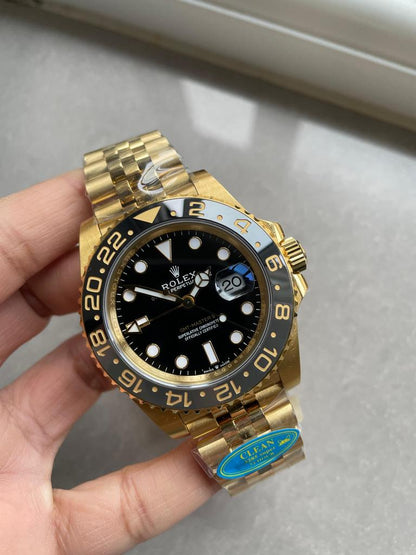 Clean Factory 1:1 GMT-Master II 126718 904L YG Black Dial Dots DD3285 CHS