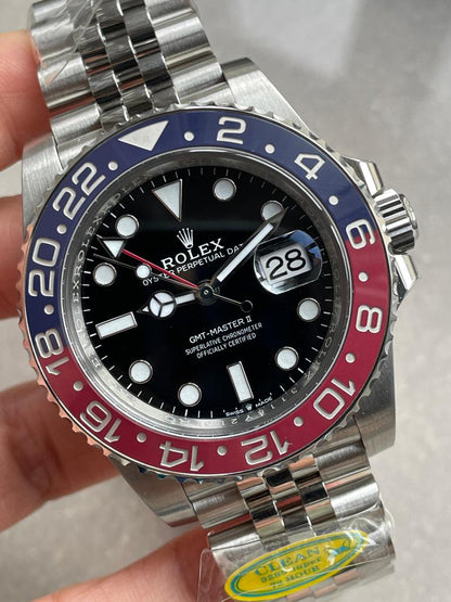 Clean Factory 1:1 GMT-Master II 126710 BLRO PEPSI Best Edition Blue/Red Ceramic DD3285 CHS