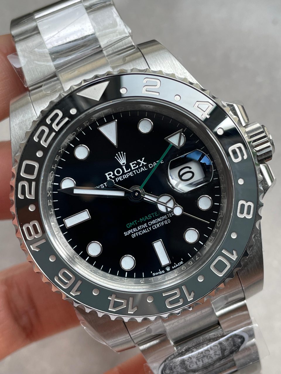 Clean Factory 1:1 GMT-Master II 126710 Best Edition GRNR Bruce wayne Black/Gray Ceramic 904L Steel DD3285