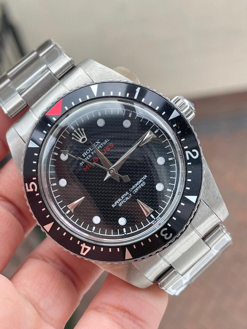VINTAGE Rolex Milgauss 6541 PT Edition Black Dial on Rivet Bracelet
