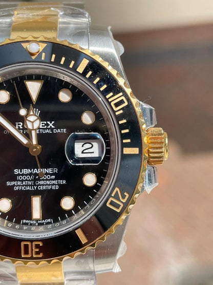VSF FACTORY 1:1 Submariner 116613 LN SS/YG Best Edition Black Ceramic 904L Steel VS3135