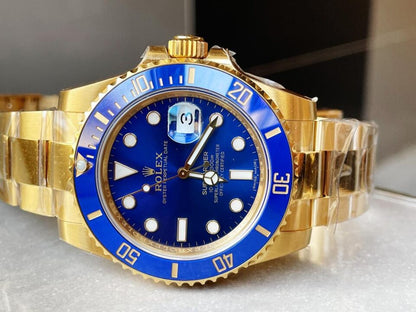 VSF FACTORY 1:1 Submariner 116618 LB Best Edition Blue Ceramic YG Plated 904L Steel VS3135