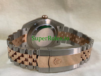 Rolex Datejust 41 Steel and Everose Gold Silver Fluted-Motif Dial Ref.126331