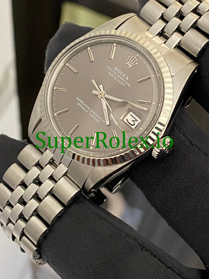 Super  Steel Grey Index Dial Datejust 36 Ref.1601